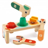 Drewniany stół dla małych majsterkowiczów Djeco