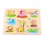 Drewniana układanka Dżungla