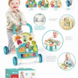 chodzik pchacz domek z pianinkiem 4w1 niebieski