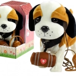 Interaktywny Bernardyn na smyczy z budą