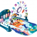 Interaktywna mata edukacyjna z pianinkiem niebieska