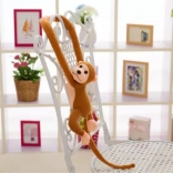 Pluszowa małpka z dźwiękiem, ciemnobrązowa 80 cm