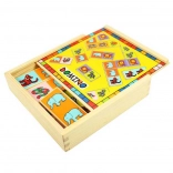 Bigjigs Toys drewniane domino ze zwierzątkami