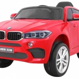Elektryczny samochodzik BMW X6M dla dzieci – czerwone SUV z pilotem