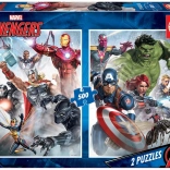 Educa Puzzle Avengers 2x500 elementów