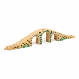 Bigjigs Rail drewniany most trójprzęsłowy do kolejki