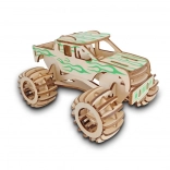 Drewniane 3D Puzzle Monster Truck