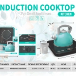 Interakcyjna dziecięca płyta indukcyjna z czajniczkiem i kubeczkiem