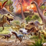 Puzzle z motywem dinozaurów Ravensburger 60 szt.
