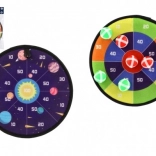 Dwustronna tarcza na rzep z piłeczkami