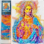 Malowanie Diamentowe Rozświetlony Jezus 30x40 cm