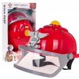 Interaktywna strażacka hełm dla dzieci 3+ ze światłami, syreną i regulowanym obwodem