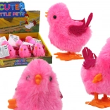 Skacząca zabawka kurczak różowy