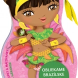 Ubieramy brazylijskie laleczki Isabela – kolorowanki i naklejki