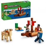 LEGO Minecraft piracka wyprawa – piracki statek ze zwierzętami i piratami (8+)