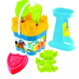 Zestaw do piasku z zamkiem i młynkiem wodnym