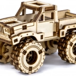 Drewniane puzzle 3D – monster truck do złożenia