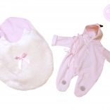 Ubranko dla lalki New Born z motywem dinozaurów