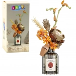 Klocki konstrukcyjne Jesienny bukiet kwiatów w beżowo‑brązowym wazonie, 362 elementy