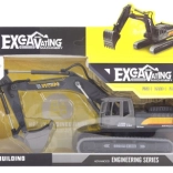 Metalowo-plastikowy model koparki 20,5 cm