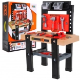 Dziecięcy warsztat 64 elementy z narzędziami i akcesoriami