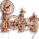WOODEN CITY puzzle 3D Steampunk zegar ścienny 269 elementów