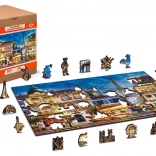 Drewniane puzzle Śniadanie w Paryżu 2w1