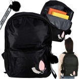 Czarny plecak szkolny dla młodzieży