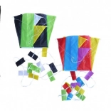 Kolorowy latawiec nylonowy 60x45 cm