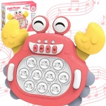 Elektroniczna antystresowa gra Pop It krab czerwony