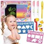 Woopie wodna mata do rysowania 2w1 XXL 100 × 70 cm z efektem świecenia