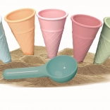 Androni foremki do piasku – lody, zestaw 6-elementowy