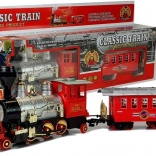 Klasyczna kolejka na baterie z dymem, dźwiękami i efektami świetlnymi