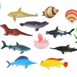 Zestaw morskich zwierzątek z akcesoriami, 13 szt. (10–13 cm)