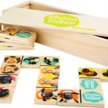 Drewniane domino Owca Shaun