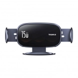 Uchwyt samochodowy z bezprzewodowym ładowaniem BASEUS LightChaser 15W (czarny)