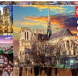 Puzzle Notre Dame kolaż 1000 kawałków