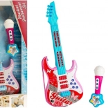 Gitara i mikrofon różowy zestaw dla dzieci