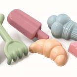 Androni 6‑elementowy zestaw foremek do piasku – cukiernia