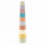 Sztaplowane sześciokątne kubeczki