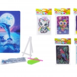 kreatywny zestaw diamond painting 10 × 15 cm ze stojakiem