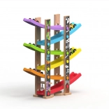 Duża drewniana wyścigowa trasa – rozszerzenie z 6 rampami