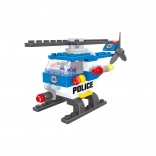 kompatybilny zestaw konstrukcyjny BLOXO policja helikopter 68 szt.