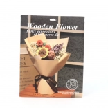 Drewniany 3D składany kwiat