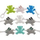 Łańcuszek do wózka z misiami i króliczkiem