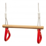 Huśtawka i drążek z gimnastycznymi uchwytami small foot