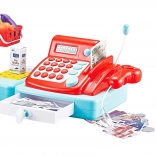 Dziecięca kasa fiskalna z akcesoriami oraz efektami świetlnymi i dźwiękowymi 33 cm