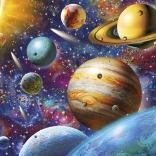 Puzzle Planety 1000 elementów DINO