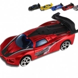 Zestaw wyścigowych autek 6 szt. – metal i plastik, 8 cm, wolny bieg