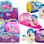 Mały jednorożec z transporterem - Pluszowa zabawka